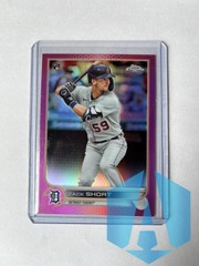 2022 Topps Chrome Pink #86 Zack Short  Rookie Detroit Tigers
